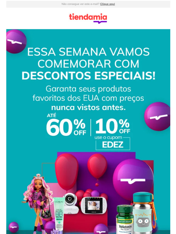 🎂 Tá sobrando motivo pra festejar!