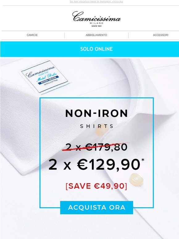 2 Non Iron a €129,90
