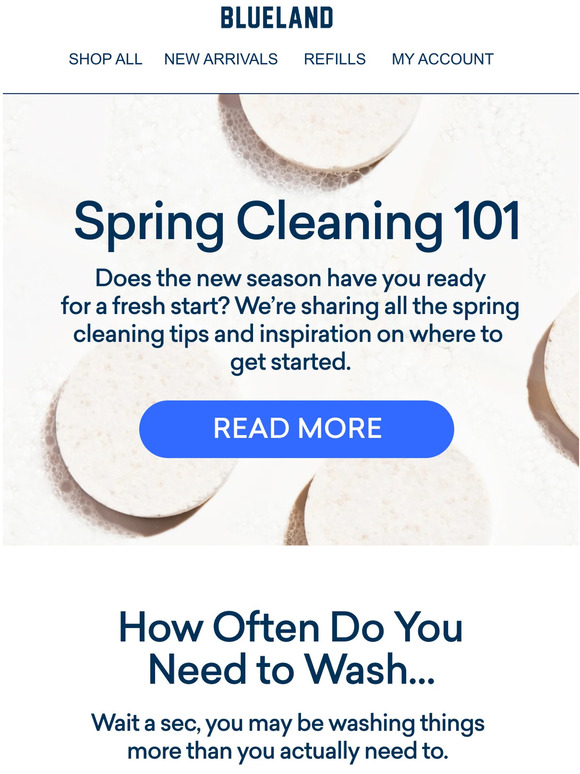 Blueland How often should you be washing your couch… 🤔 Milled