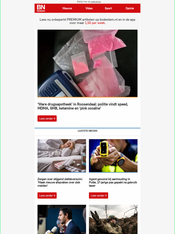 ‘Ware drugsapotheek’ in Roosendaal: politie vindt speed, MDMA, GHB, ketamine en ‘pink cocaïne’