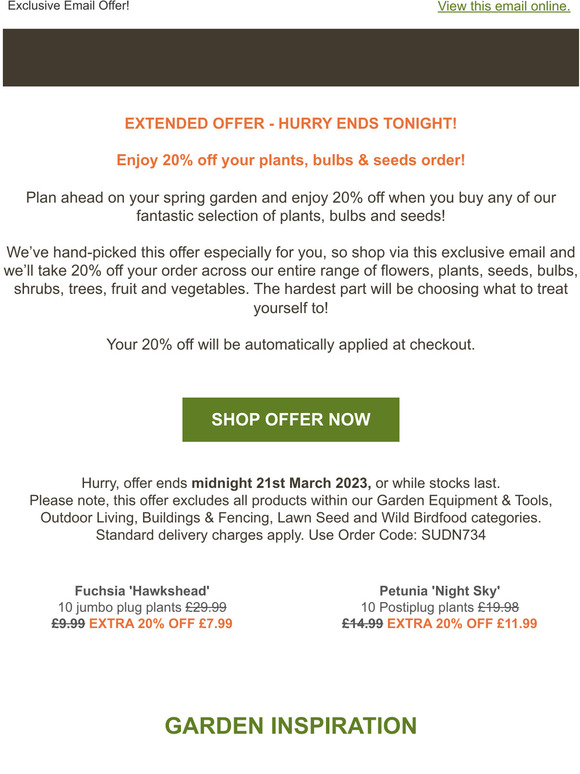 Our Gift to You - 20% OFF DISCOUNT EXTRA 24 HOURS!