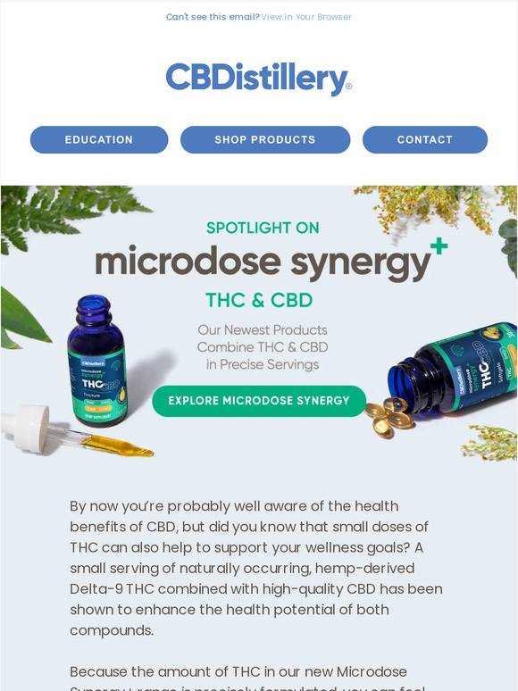 The CBDistillery: Product Spotlight: Microdose Synergy+ | Milled