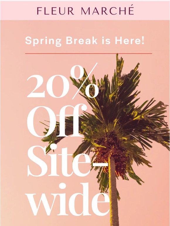 Spring Break Sale is ON