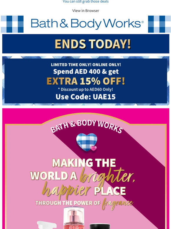 Bath & Body Works UAE FINAL HOURS!! 🏃‍♀🏃‍♂️ Milled