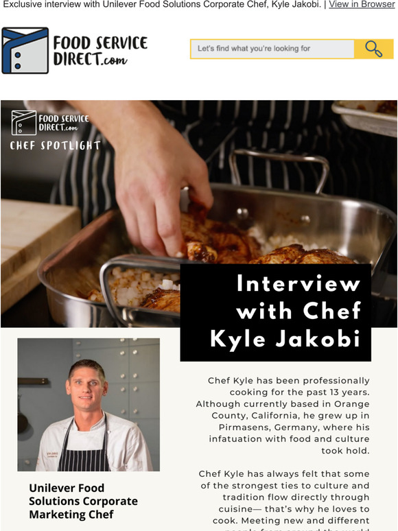 Food Service Direct Our Second Exclusive Interview Chef Series is here
