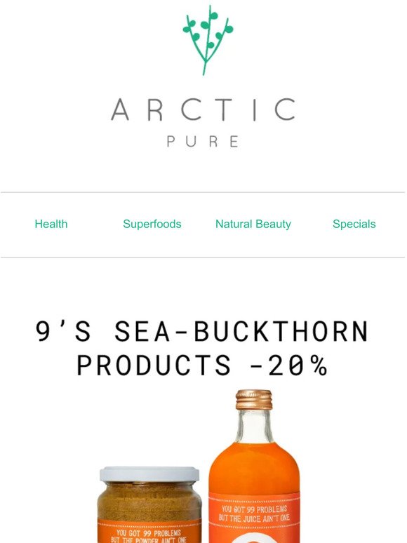 Kick-start your day with the vitamin-rich sea-buckthorn juice