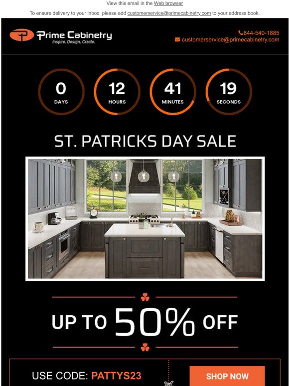 Limited-time! St. Patrick’s Day offer: Save Up To 50% on your order