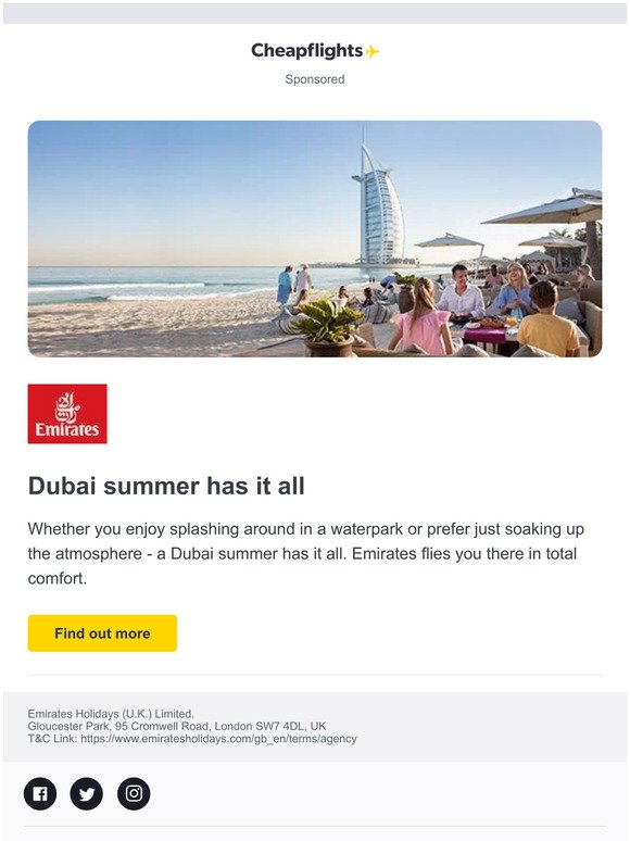 Anytime's a good time in Dubai