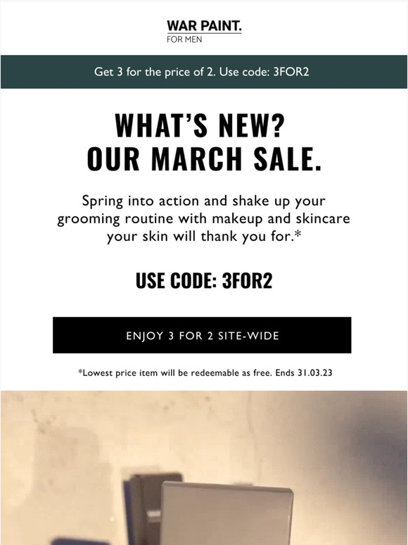 For a limited time only! 3 for 2 site wide 🏷️