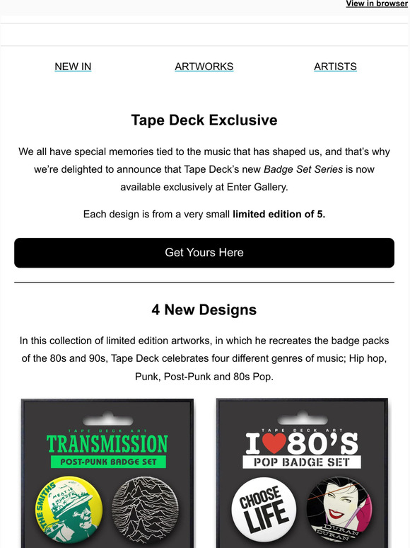 Tape Deck Art - EXCLUSIVE 