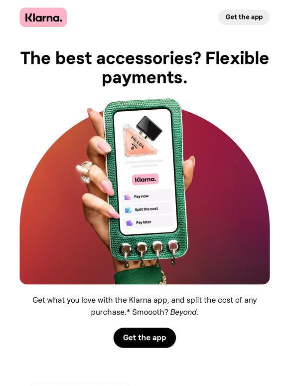 Flex your payments with Klarna.