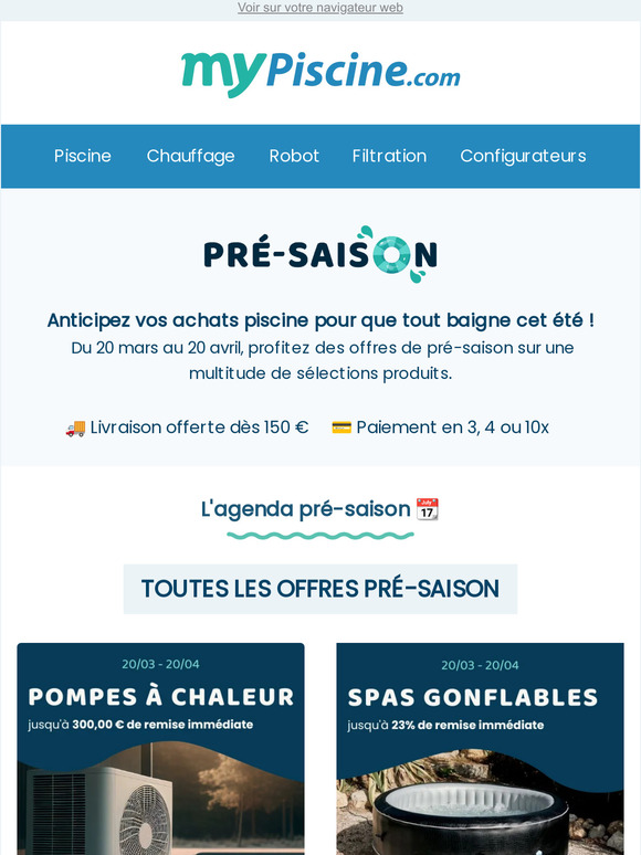 La pré-saison MyPiscine est lancée ! 🤿
