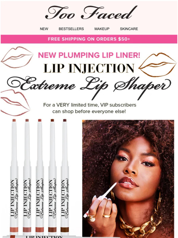 Too Faced VIP Early Access Plumping Lip Liner is HERE! 💋 Milled