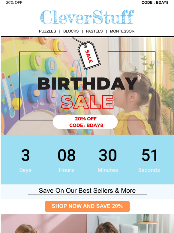 🎉 BIRTHDAY SALE - starts now!