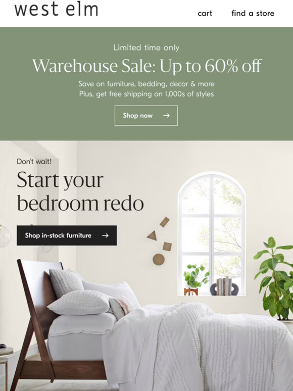 West Elm Score BIG at our Warehouse Sale Milled
