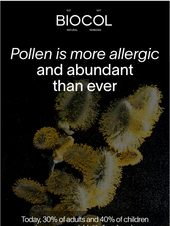 Biocol Labs Why are allergies getting worse? 🌱 Milled