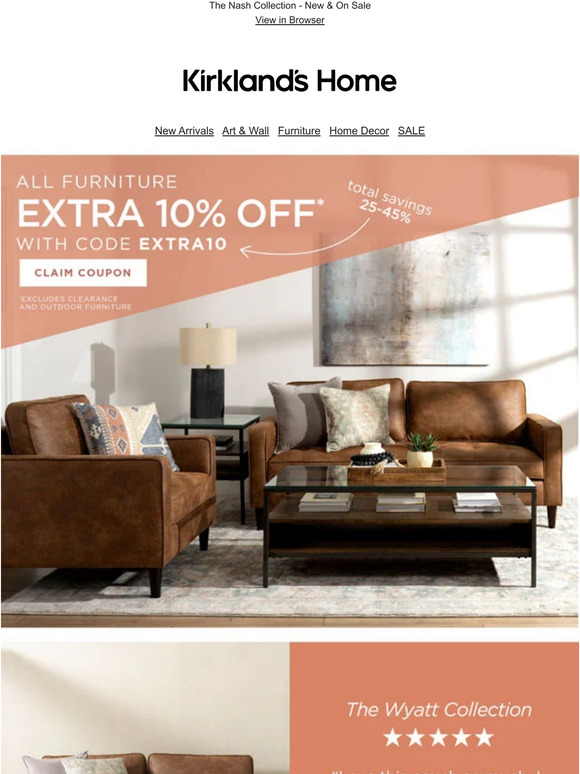 All Furniture 25-45% OFF! Including Best Sellers & New Arrivals