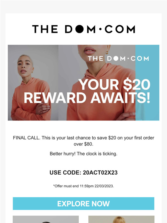 Use It or Lose It! Your $20 Off Expires Soon.