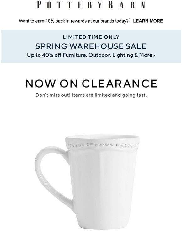 Clearance alert! (Plus, up to 40% off for a limited time only.)