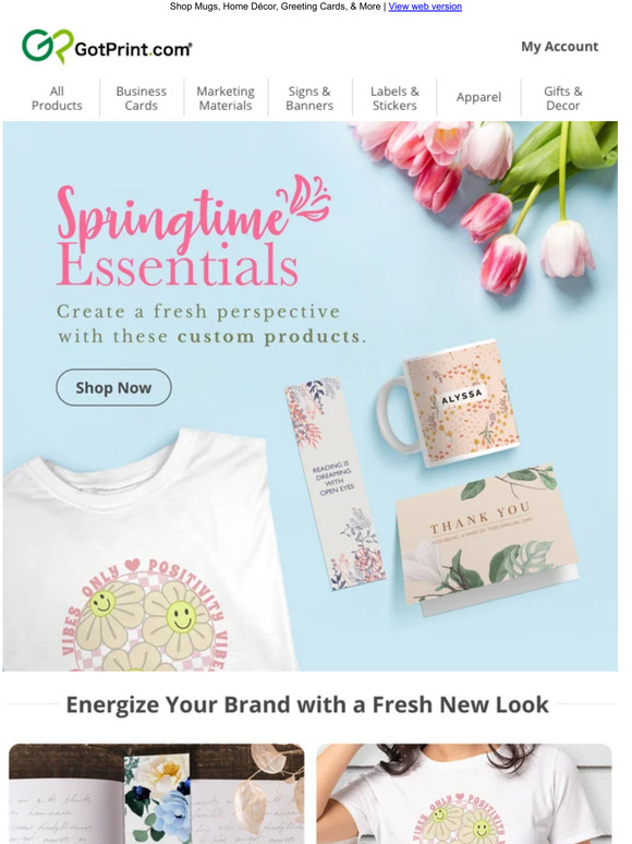 GotPrint Celebrate Spring with a New Look Milled