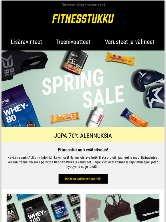 Spring Sale alkaa nyt 🚀