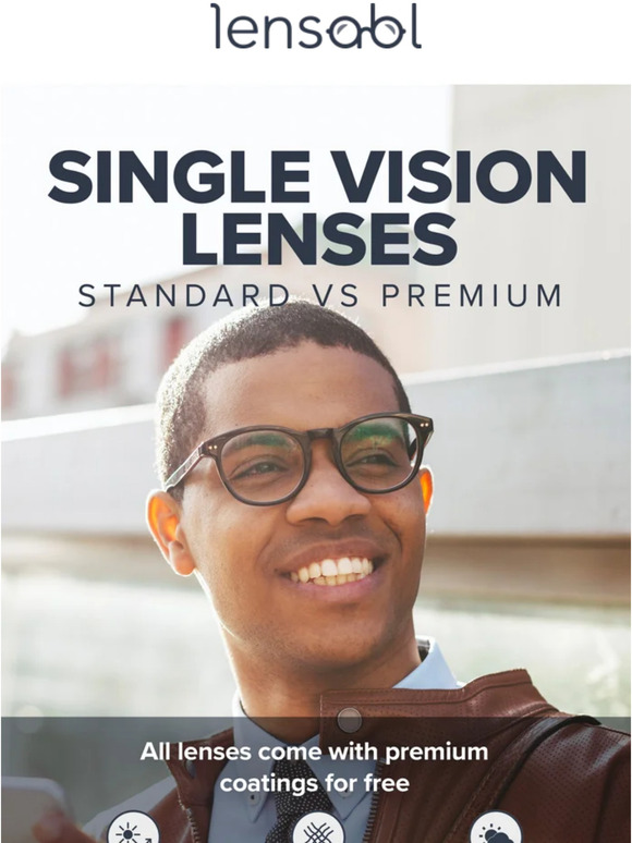 Lensabl Sunday Sight Single vision vs progressive lenses explained