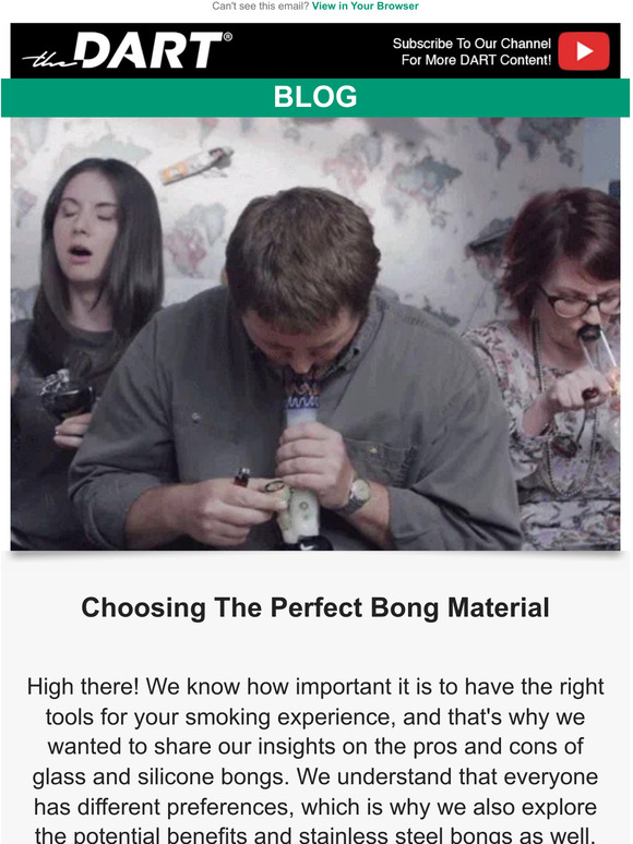 The DART Company Glass vs. Silicone Bongs Which is Better for You