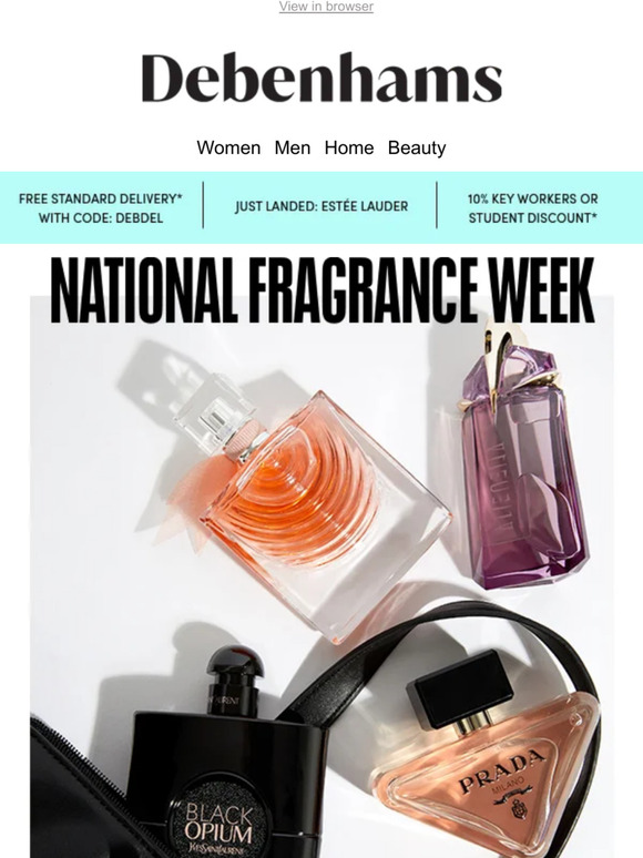 Debenhams Happy International Fragrance Day! + FREE standard delivery