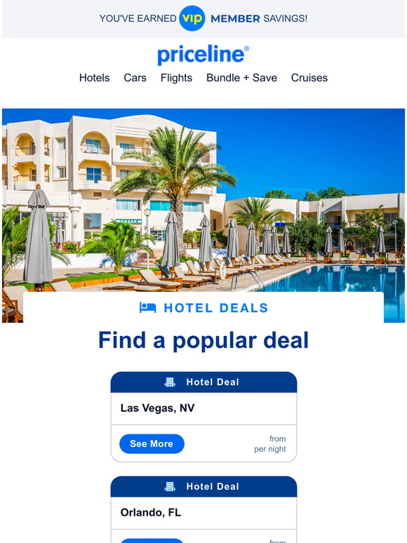 Priceline Check out hotel deals inspired by you Milled