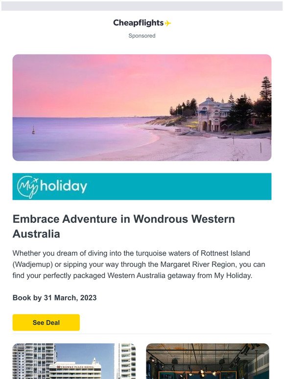 Step into a dream in Western Australia from $249*