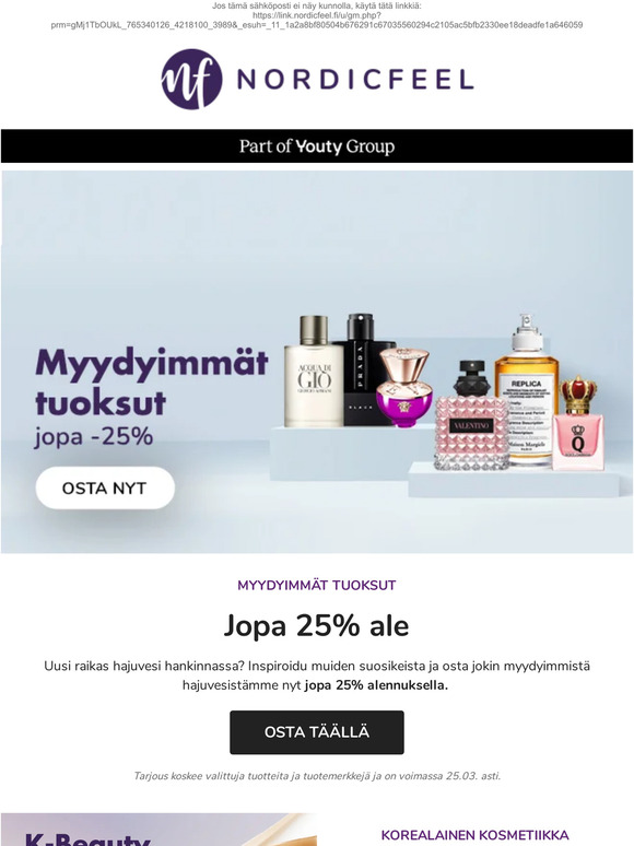 Hajuvesiä jopa -25% & Korealainen kosmetiikka tarjouksessa🇰🇷🌸
