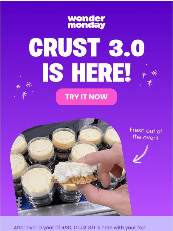 😍 NEW CRUST IS HERE!