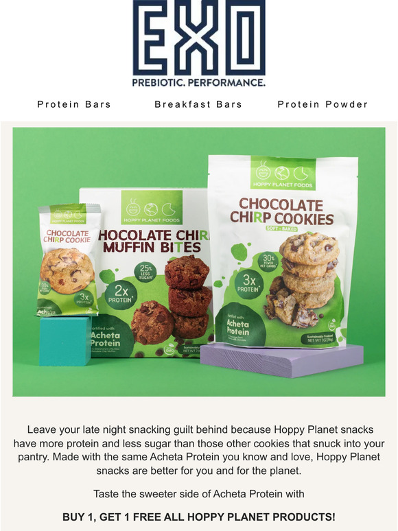 Buy 1, Get 1 FREE on all Hoppy Planet Snacks