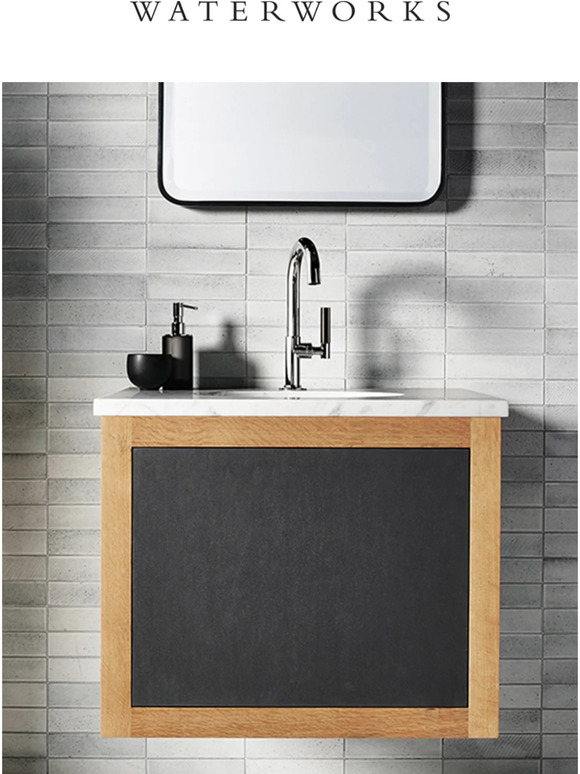 Waterworks Floating Vanities for the Modernist Milled