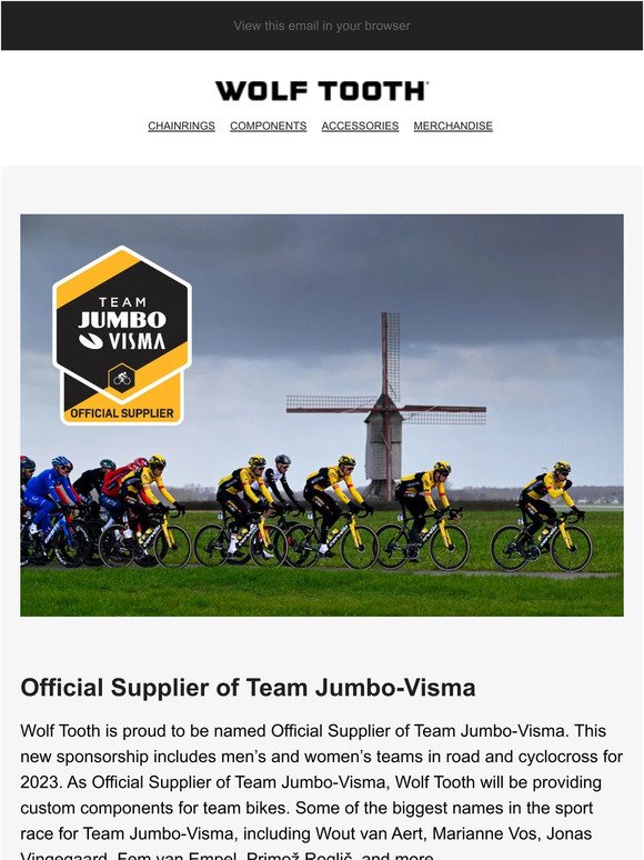 Official Supplier of Team Jumbo-Visma