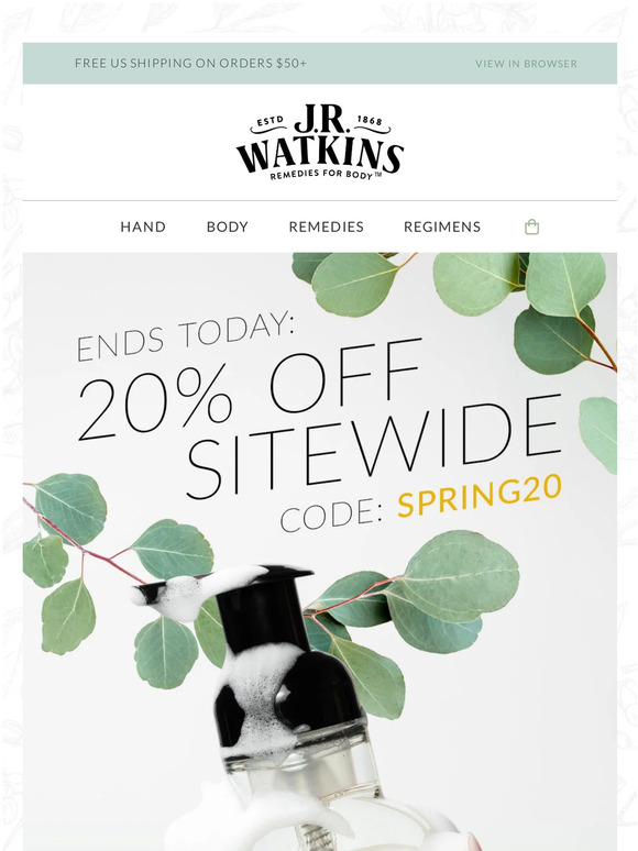 Last call! ⏰ Shop 20% off