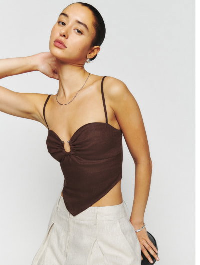 Sansa Linen Top