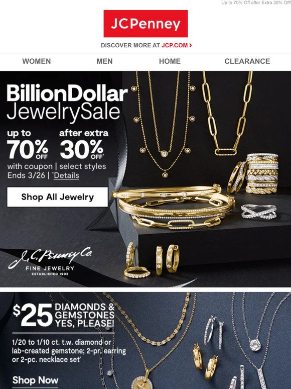 JCPenney Billion Dollar Jewelry Sale - Galleria at Crystal Run