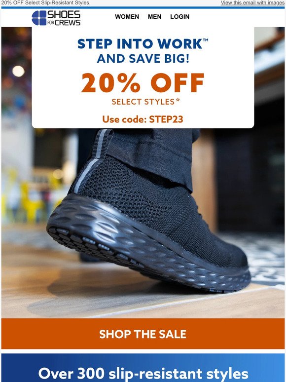Hurry! Step Into 20% Off Sale Ends Soon