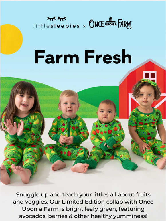 Little Sleepies Did you see this fresh new collection? 🥦 🍓 Milled