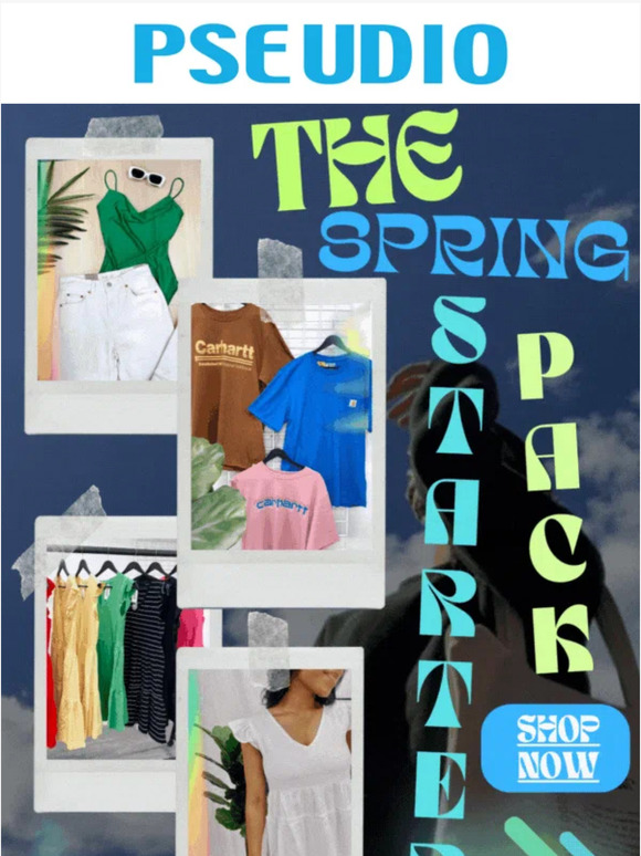 Open for the spring starter pack! 🛍️