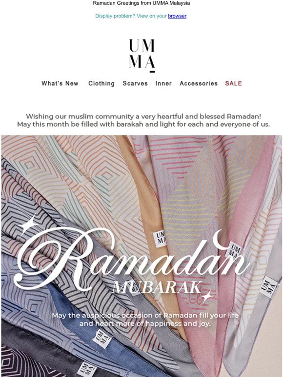 Ramadan Mubarak 🌙  Visit us at Raya Bazaar!