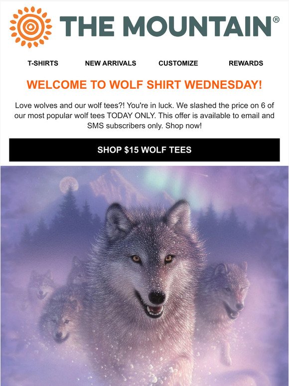 Exclusive: $15 WOLF TEES!