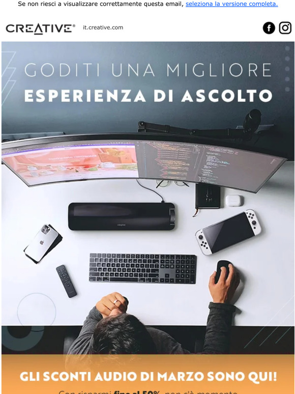 Gli sconti audio di Marzo sono qui!