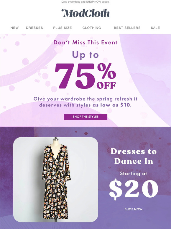 MORE Good News: Styles Starting at $10