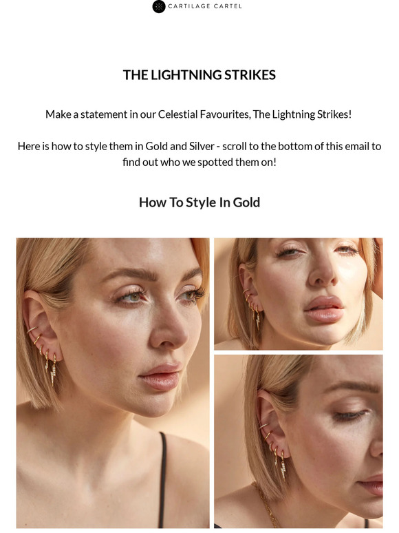 Cartilage Cartel How To Style The Lightning Strikes ⚡ Milled