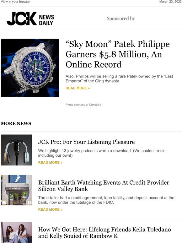 “Sky Moon” Patek Philippe Garners $5.8 Million, An Online Record