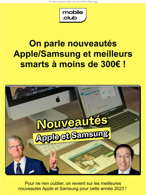 On parle nouveautés Apple et meilleurs smarts !
