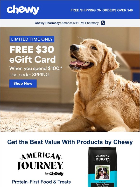 Shop Your Pet's Favorites by Chewy