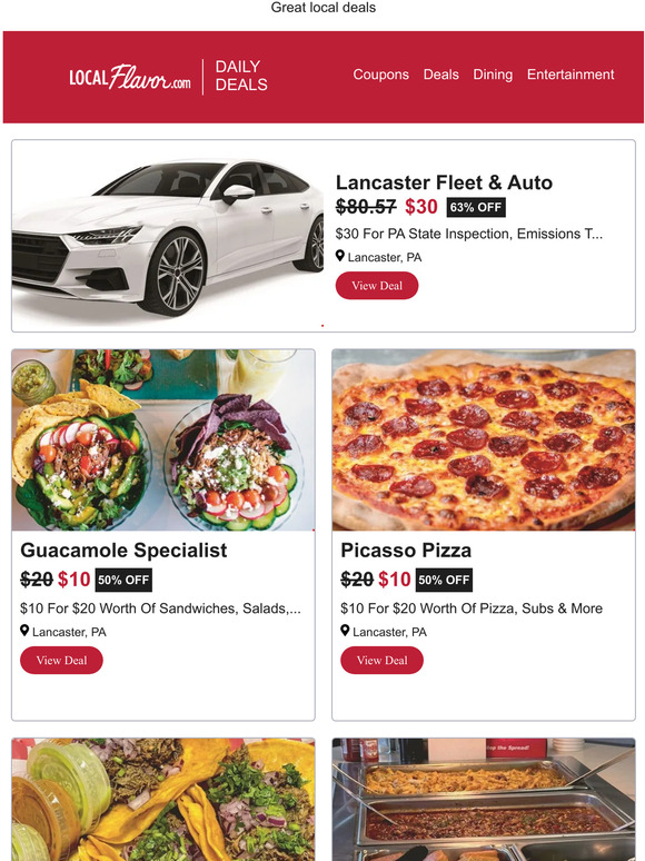 Save 63% Off at Lancaster Fleet & Auto